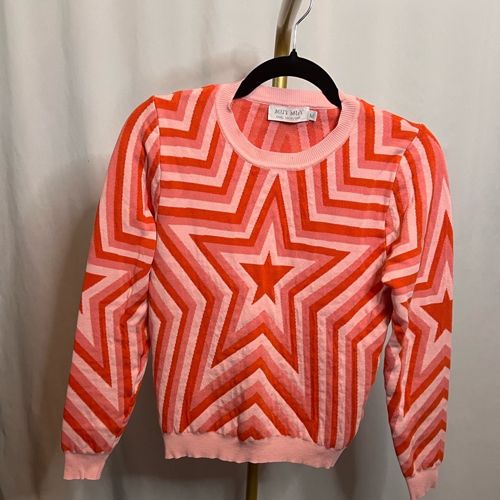 Muy Muy star sweater, size medium, pit to pit 17”  (B4)